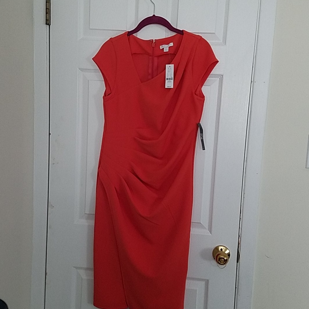 New York and Co orange dress